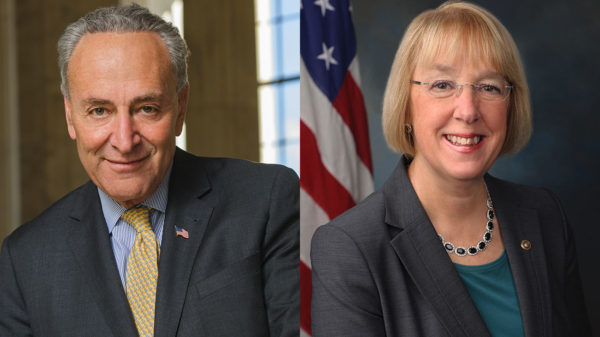 Democratic Senate Minority Leader Chuck Schumer (D-NY) and Senator Patty Murray (D-Washington)