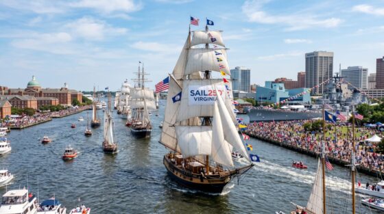 SAIL250® Virginia Parade To Showcase 25+ Tall Ships, 300+ Total Vessels