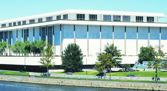 Trump’s Name Off Kennedy Center, But Tarps Block Public’s View